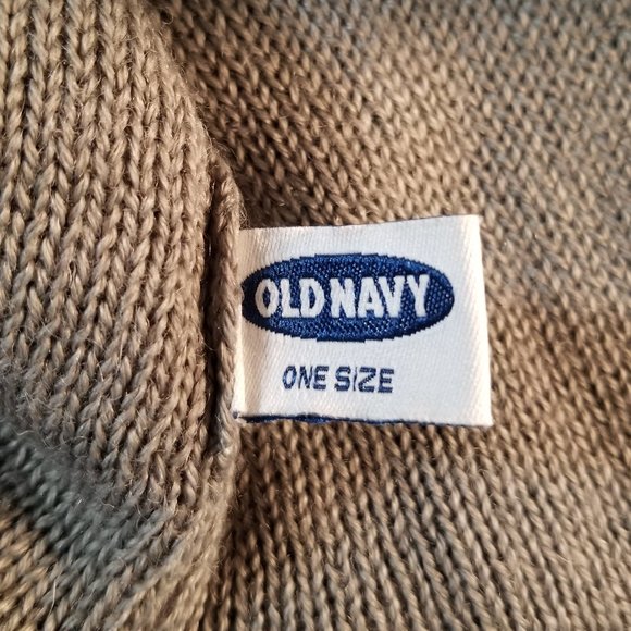 Old Navy Winter Ear Flap Beanie Colorblock Gray Yellow One Size - Picture 7 of 9